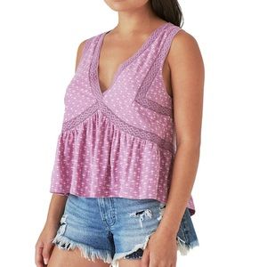 Lucky Brand 🌀NWT! Lace trim tank